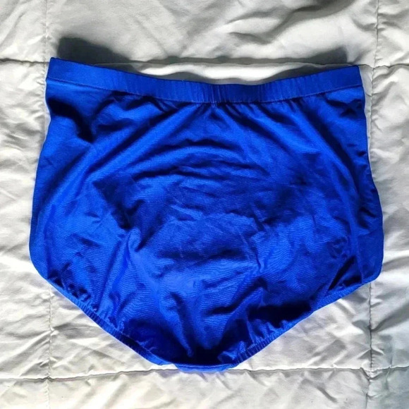 Resorts Plus Tummy Control Slimming Blue Swim Bikini Bottom NEW! Size 14W - Picture 5 of 5